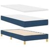 vidaXL Cama tipo Box Spring con colch&oacute;n Azul 200 x 80 cm Poli&eacute;ster