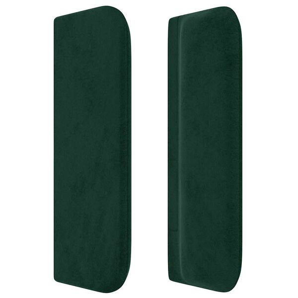 vidaXL Cabecero de terciopelo verde oscuro 163x16x78/88 cm