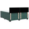 vidaXL Cama box spring con colch&oacute;n terciopelo verde oscuro 180x200 cm