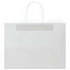 vidaXL Bolsas de papel con asas 250 uds blanca 32x17x25 cm
