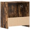 vidaXL Armario de ba&ntilde;o madera contrachapada roble ahumado 60x33x61 cm