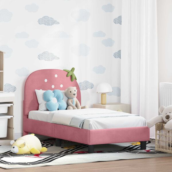 vidaXL Estructura de cama para ni&ntilde;os peque&ntilde;os con cabecera 70 x 140 cm