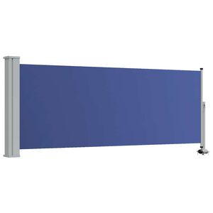 vidaXL Toldo lateral retr&aacute;ctil de jard&iacute;n azul 100x300 cm