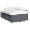 vidaXL Estructura de cama sin colch&oacute;n terciopelo gris oscuro 120x190cm