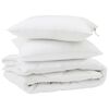 vidaXL Edred&oacute;n con almohada 3 uds. Microfibra