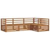 vidaXL Conjunto de sof&aacute;s de exterior 4 pcs Natural