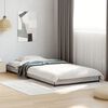 vidaXL Estructura cama madera ingeniería metal gris Sonoma 90x190 cm
