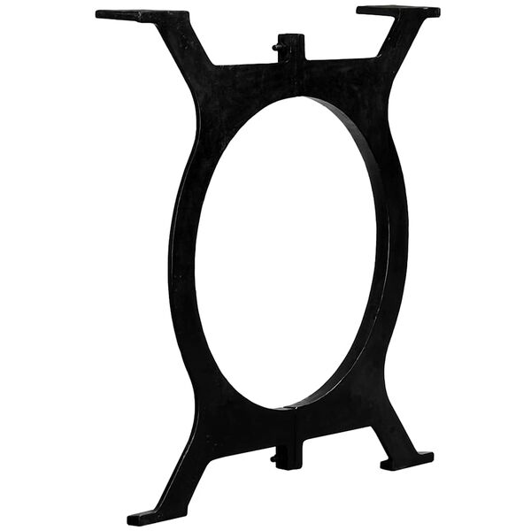 vidaXL Patas de mesa de comedor 2 uds estructura O hierro fundido