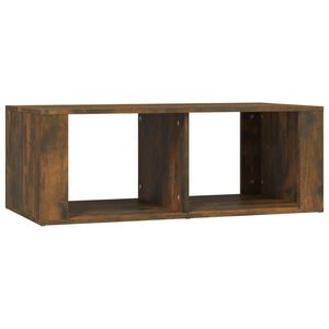 vidaXL Mesa de centro madera contrachapada roble ahumado 100x50x36 cm