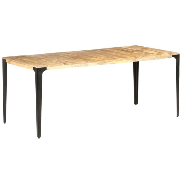 vidaXL Mesa de comedor de madera maciza de mango 180x90x76 cm