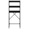 vidaXL Estante para lavadora con estante Roble Negro 67 x 25 x 163 cm