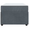 vidaXL Estructura de cama con colch&oacute;n Gris oscuro 100 x 200 cm tela