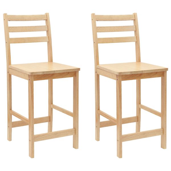 vidaXL Sillas de comedor 2 pcs Natural 40 x 47,5 x 99,5 cm