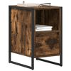 vidaXL Mesa de Noche Roble Humo 39,5 x 30 x 50 cm Madera contrachapada