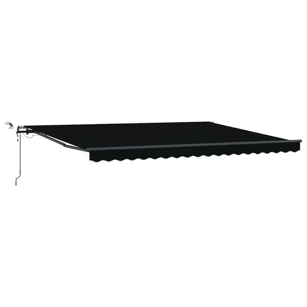 vidaXL Tela de toldo con Negro 450 x 350 cm Poli&eacute;ster