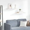 vidaXL Estante flotante pared 2 uds MDF roble y blanco 60x23,5x3,8 cm