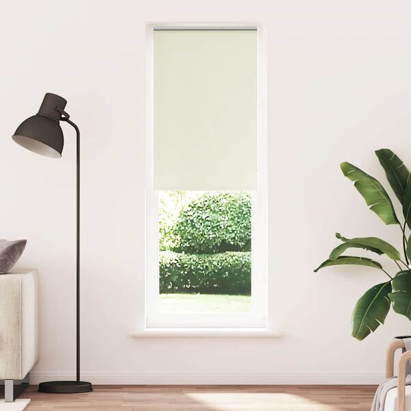 vidaXL Estor Enrollable Opaco Blanco Roto 85x230cm Tela Ancho 80,7cm