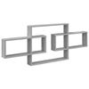 vidaXL Estante de pared Sonoma gris 130 x 10 x 50 cm