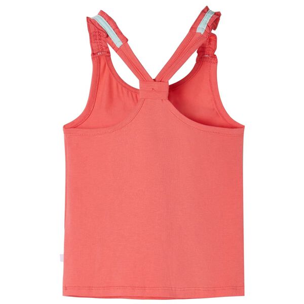 Camiseta de tirantes infantil color coral 116