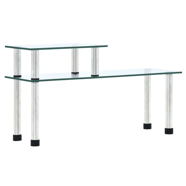 vidaXL Estantería de cocina vidrio templado transparente 45x16x26 cm