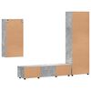 vidaXL Conjunto de mueble de TV con caj&oacute;n FLORIN Gris Concreto