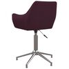 vidaXL Sillas de comedor giratorias 4 unidades tela morada