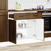 vidaXL Mueble bajo de cocina Lucca roble marr&oacute;n