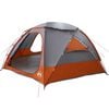 vidaXL Tienda tipo c&uacute;pula con toldillo removible Gris y naranja