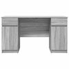 vidaXL Escritorio Gris sonoma 140 x 49 x 76 cm Madera contrachapada