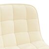 vidaXL Sillas de comedor giratorias 4 unidades terciopelo color crema