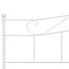 vidaXL Estructura de cama sin colchón metal blanco 180x200 cm