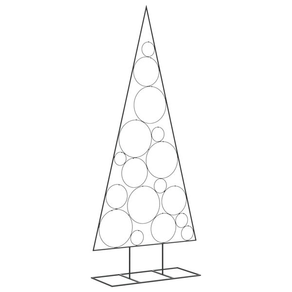 vidaXL Árbol de Navidad para decoración metal negro 180 cm