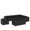 vidaXL Set de muebles de jard&iacute;n 9 pzas y cojines rat&aacute;n sint&eacute;tico negro