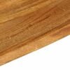 vidaXL Tablero de mesa borde natural madera maciza mango 140x30x3,8 cm