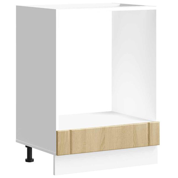 vidaXL Armario de horno Lucca madera contrachapada roble sonoma