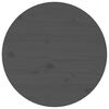 vidaXL Mesa de centro de madera maciza de pino gris &Oslash; 45x40 cm