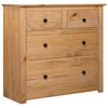 vidaXL Aparador de madera maciza de pino estilo Panam&aacute; 80x40x83 cm