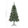 vidaXL &Aacute;rbol de Navidad artificial con luces LED y bolas 150 cm