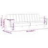 vidaXL Sof&aacute; cama de 2 plazas tela gris taup&eacute;