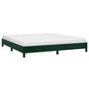 vidaXL Estructura cama sin colch&oacute;n terciopelo verde oscuro 180x200 cm