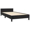 vidaXL Estructura de cama sin colch&oacute;n terciopelo negro 100x200 cm