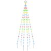 vidaXL &Aacute;rbol de Navidad en asta de bandera 108 LED de colores 180 cm