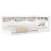 vidaXL Cama con Estanter&iacute;a Blanco 75 x 190 cm Madera contrachapada