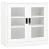 vidaXL Armario de oficina de acero blanco 90x40x90 cm