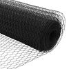 vidaXL Poste de Valla Gris 100 x 1 m (malla de 13 mm) Acero y PVC