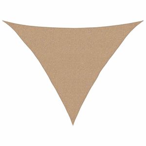 vidaXL Toldo de vela HDPE gris taupe 160 g/m&sup2; 2,5x2,5x3,5 m