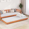 vidaXL Estructura de cama Marr&oacute;n cera 90 x 200 cm