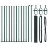 vidaXL Poste de Valla Verde 25 x 1,2 m (malla de 25 x 25 mm)