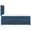 vidaXL Cama box spring con colchón tela azul 120x190 cm
