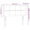 vidaXL Cabecero con LED de terciopelo rosa 83x16x78/88 cm